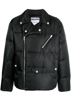 Moschino logo-print ripstop jacket - Black