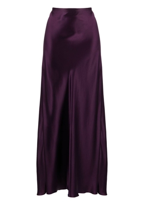Forte Forte high-waisted satin midi skirt - Purple