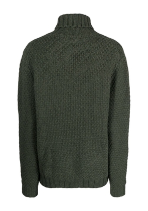 ASPESI roll-neck intarsia-knit jumper - Green
