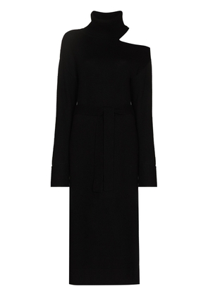 PAIGE Raundi asymmetric knitted dress - W1086 BLACK