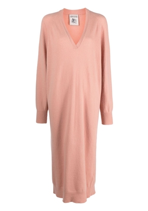 Semicouture fine-knit maxi dress - Pink