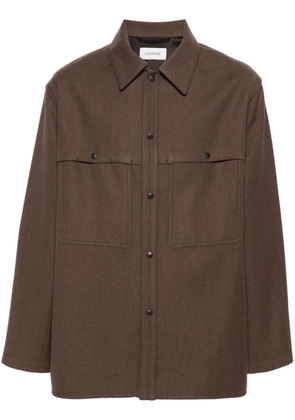LEMAIRE Storm long-sleeve shirt - Brown
