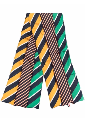 Thom Browne striped padded scarf - Green