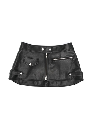 Juun.J zipped faux-leather belt - Black