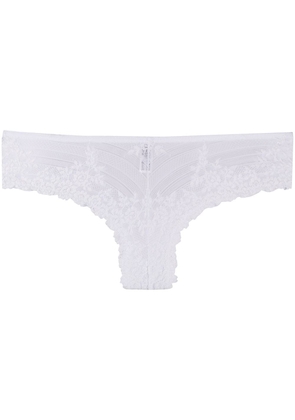 Wacoal floral embroidered briefs - White