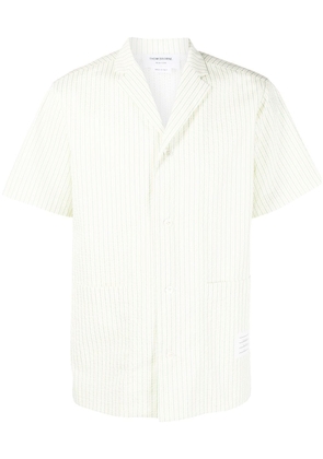 Thom Browne striped short-sleeved shirt - Green