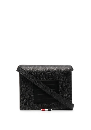 Thom Browne shoulder strap bi-fold wallet - Black