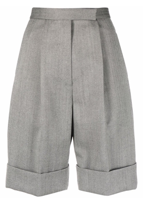 Thom Browne herringbone tailored shorts - Grey