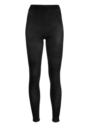 Avant Toi elasticated-waistband cashmere-blend leggings - Black