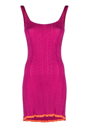 Gimaguas open-back knitted minidress - Pink