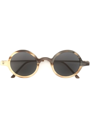 Uma Wang tinted round-frame sunglasses - Brown