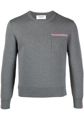 Thom Browne striped merino wool jumper - Grey