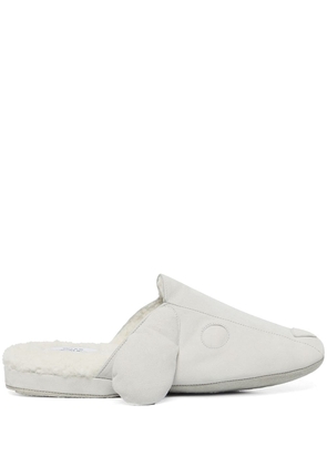 Thom Browne Hector shearling-lined slippers - Neutrals