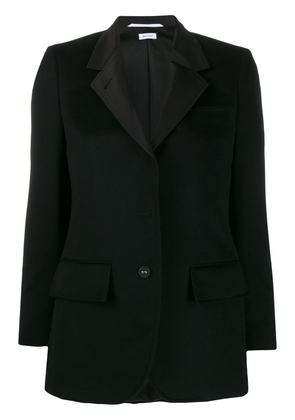 Thom Browne wide-lapel cashmere jacket - Black
