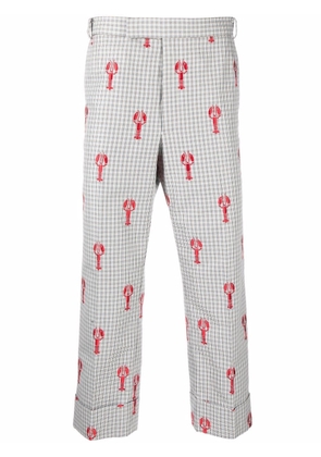 Thom Browne low-rise drop-crotch lobster trousers - Multicolour