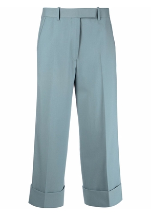 Thom Browne Grosgrain cropped trousers - Blue