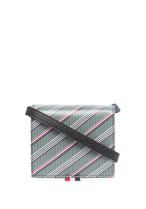 Thom Browne striped RWB wallet - Grey