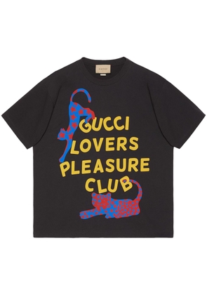 Gucci graphic-print cotton T-shirt - Black