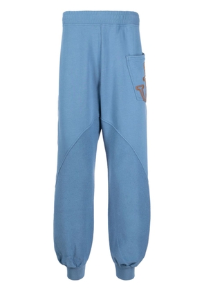 JW Anderson panelled organic cotton track pants - Blue