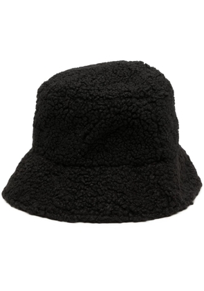 Lack Of Color Teddy fleece bucket hat - Black
