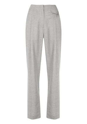 3.1 Phillip Lim chambray wide-leg tailored trousers - Grey