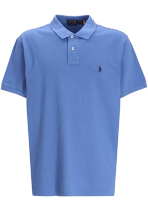 Polo Ralph Lauren logo-embroidered cotton polo shirt - Blue
