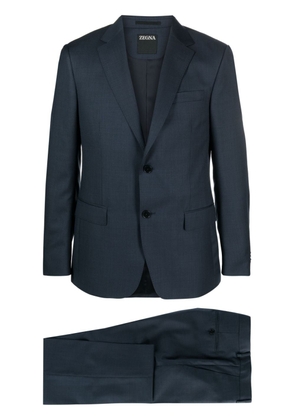 Zegna single-breasted wool suit - Blue