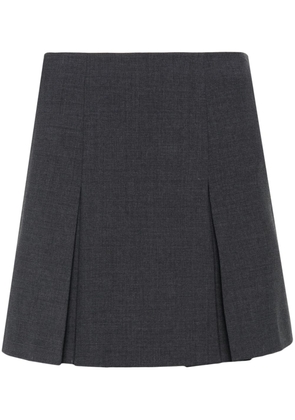 Claudie Pierlot pleat detailing skirt - Grey