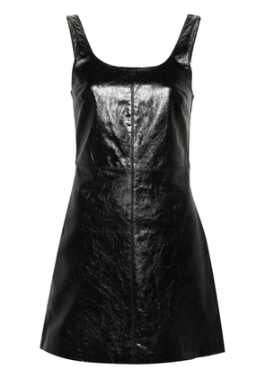 Claudie Pierlot cracked-effect mini dress - Black