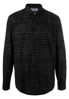 Versace Jeans Couture logo-print long-sleeve shirt - Black