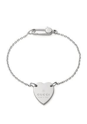 Gucci Sterling Silver Heart Bracelet