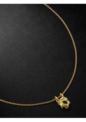 Elhanati - Rock Gold Emerald Necklace - Men - Gold
