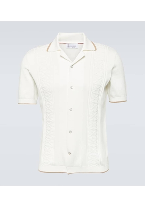 Brunello Cucinelli Knitted cotton shirt