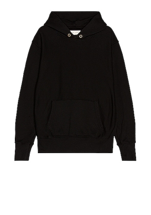 Les Tien Cropped Hoodie in Jet Black - Black. Size M (also in ).