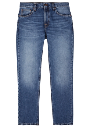 Nudie Jeans Gritty Jackson Straight-leg Jeans - Mid Blu - W32