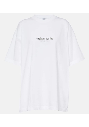 Vetements Logo cotton jersey T-shirt