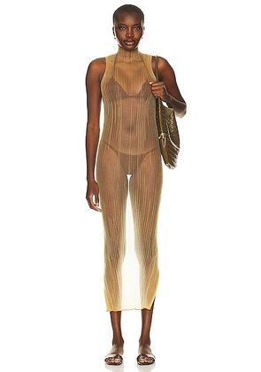Aisling Camps Mist Tube Dress in Honey - Tan. Size S (also in L, M).
