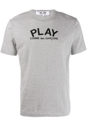 Comme Des Garçons Play logo round neck T-shirt - Grey