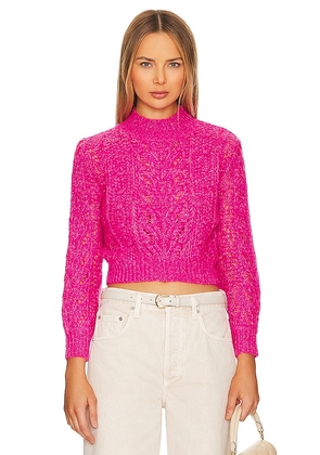HEARTLOOM Scout Sweater in Pink. Size M, XL, XS.