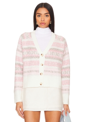 MORE TO COME Uma Cardigan in Blush. Size M, S.