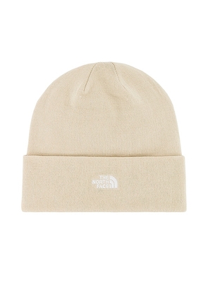 The North Face Norm Beanie in Cream.