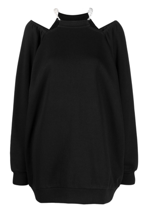b+ab cut-out detail long-sleeved minidress - Black