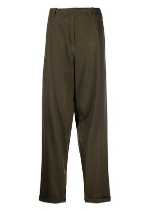 Magliano drop-crotch virgin-wool trousers - Green