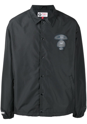 AAPE BY *A BATHING APE® Milo-patch shirt jacket - Black