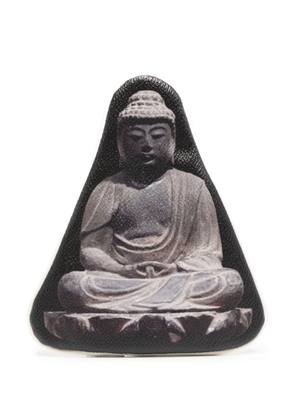 Undercover Buddha Statue leather pouch - Black