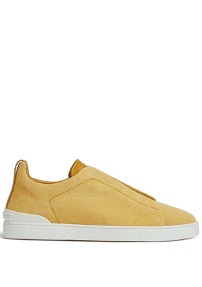Zegna Triple Stitch canvas sneakers - Yellow