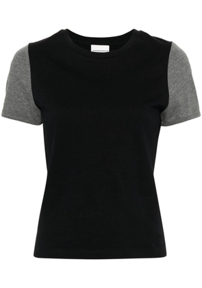 Claudie Pierlot two-tone cotton T-shirt - Black