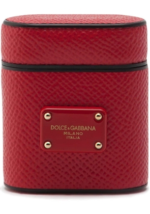 Dolce & Gabbana logo-plaque AirPods case - Red