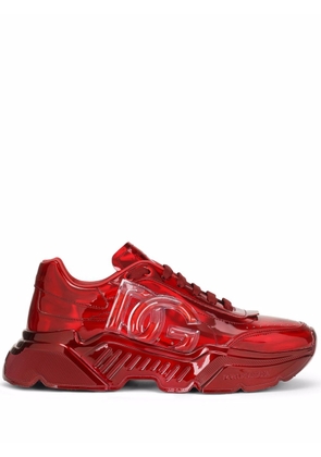 Dolce & Gabbana logo-patch lace-up sneakers - Red