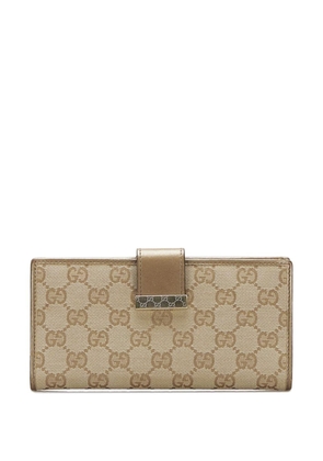 Gucci Pre-Owned 2000-2015 GG Canvas Long wallet - Brown